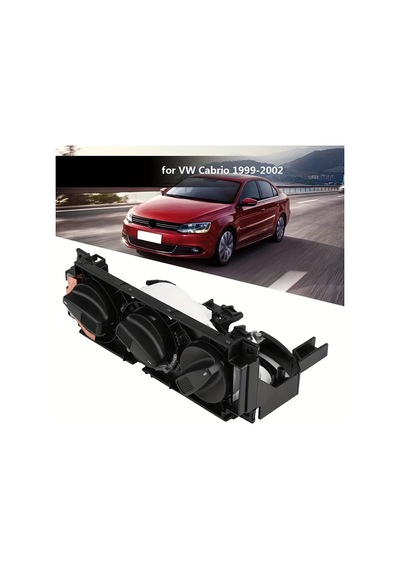 Meridiangoods 1h0820045d A/c Klima Kontrol Anahtarı Panel Vw Cabrio Golf Jetta Mk3 Vento Eurovan Yedek Parça