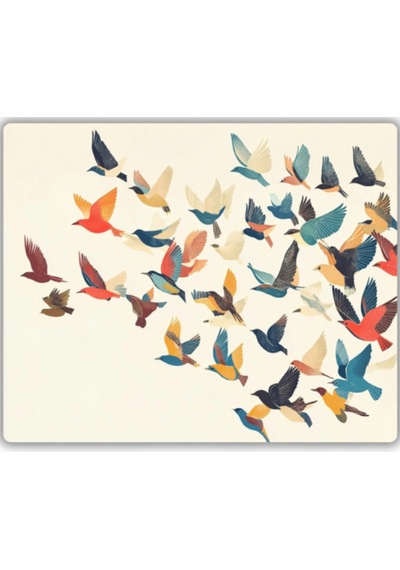 Uçan Kuşlar Baskılı Mouse Pad 18x22 Cm