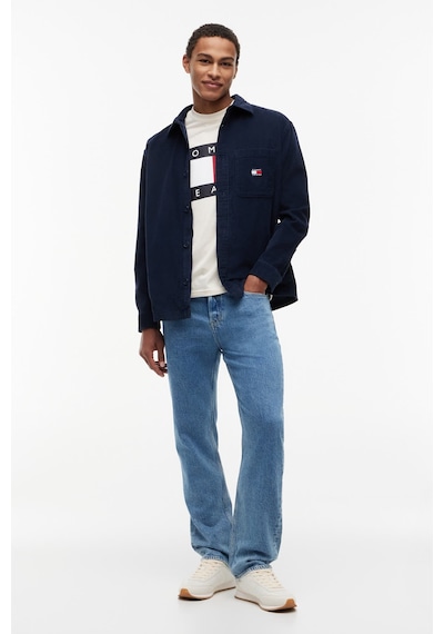 Tommy Hilfiger Tjm Brıck Cord Overshırt Ext Erkek Mavi Gömlek - Dm0dm21698