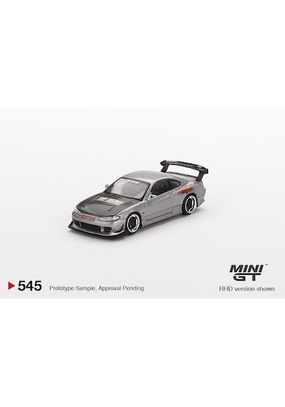 Mini Gt Nissan Silvia Top Secret S15 Silver Red - 545
