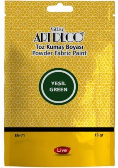 Artdeco Toz Kumaş Boyası Yeşil 13 G