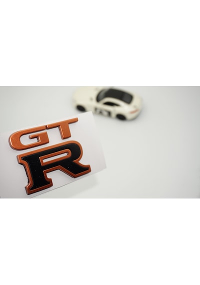 Dk Tuning Nissan Gtr Bagaj Bronz Siyah Logo Amblem Arma -