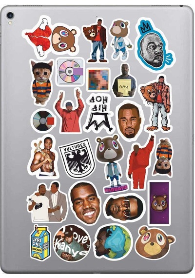 Kanye West Rap Sticker Paketi Bullet Journal Defter Çıkartma Ajanda Laptop Etiket Diğer Kanye West Rap Sticker Paketi Bullet Journal Defter Çıkartma Ajanda Laptop Etiket Diğer