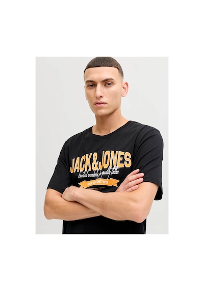 Jack & Jones Jjelogo Tee Ss O-neck 2 Col Ss26 Sn Siyah Erkek T-shirt 12288016 Black