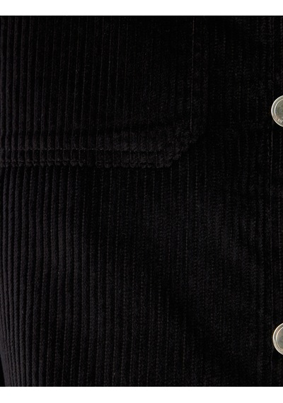 Koton Slim Fit Ceket Fitilli Kadife Gömlek Yaka Kapaklı Cep Detaylı Pamuklu Siyah 5wam20118hw Siyah Koton Slim Fit Ceket Fitilli Kadife Gömlek Yaka Kapaklı Cep Detaylı Pamuklu Siyah 5wam20118hw Siyah