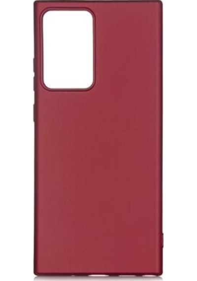 Samsung Galaxy Uyumlu Note 20 Ultra Kılıf Esnek Yapılı İnce Slim Silikon Kapak Ryc/premier Bordo