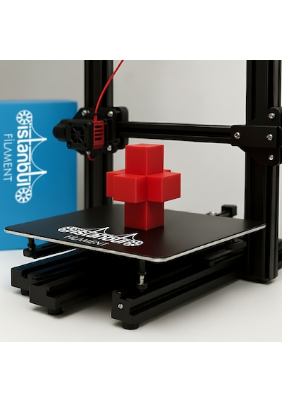 İstanbul Filament 3d Baskı Pla Filament Kırmızı Renk 1 Kg Ø 1,75mm 0,05 Mm Bambu Lab Uyumlu 1.75mm