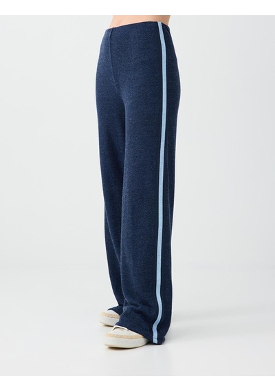 Jimmy Key Jimmy Key Lacivert Şerit Detaylı Beli Lastikli Örme Pantolon 6ww188161494