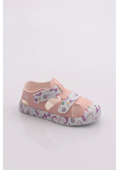 Benetton Bn-1410 Çocuk Sandalet Pudra