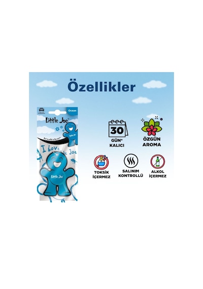 Little Joe Okyanus Araç Asma Koku Ocean -30 Gün -ipli Oto Kokus