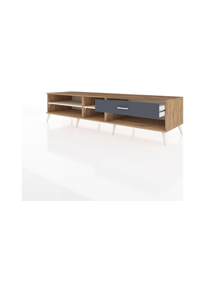 Kronos Tv Ünitesi 2 Raflı Tek Çekmeceli 220x59x51 Çam-aytaşı/antrasit Aytası/antrasıt - Atlas Çam Kronos Tv Ünitesi 2 Raflı Tek Çekmeceli 220x59x51 Çam-aytaşı/antrasit Aytası/antrasıt - Atlas Çam
