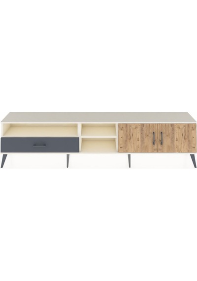 Arges Tv Ünitesi 3 Raflı Tek Çekmeceli 2 Kapaklı 220x30x51 Aytaşı-çam/antrasit Atlas Çam/antrasıt - Aytası Arges Tv Ünitesi 3 Raflı Tek Çekmeceli 2 Kapaklı 220x30x51 Aytaşı-çam/antrasit Atlas Çam/antrasıt - Aytası
