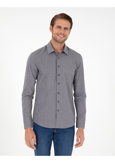 Pierre Cardin Erkek Antrasit Gömlek Desenli 50297468-vr006 Antrasit