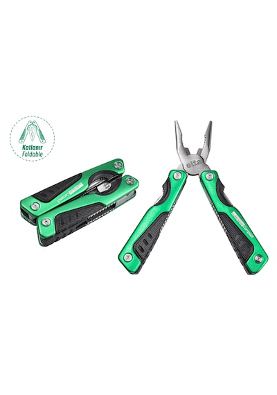 İzeltaş Elta Multi Tool Compact 12 Fonksiyonlu Katlanır Çok Amaçlı Pense El Aleti Paslanmaz Çelik 160 Mm Diğer