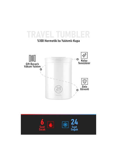 Travel Tumbler Marrakech Paslanmaz Çelik Termos Bardak 350 Ml Renkli