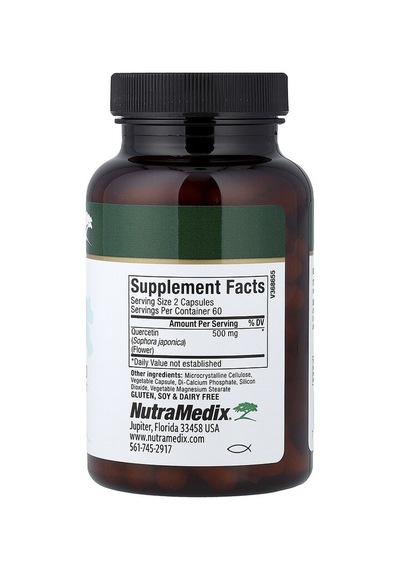 Nutramedix, Quercetin, 120 Veg Capsules 250 Mg Per Capsule