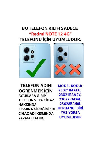 Redmi Note 12 4g Uyumlu You Look Good İskelet Tasarımlı Baskılı Silikon Kılıf