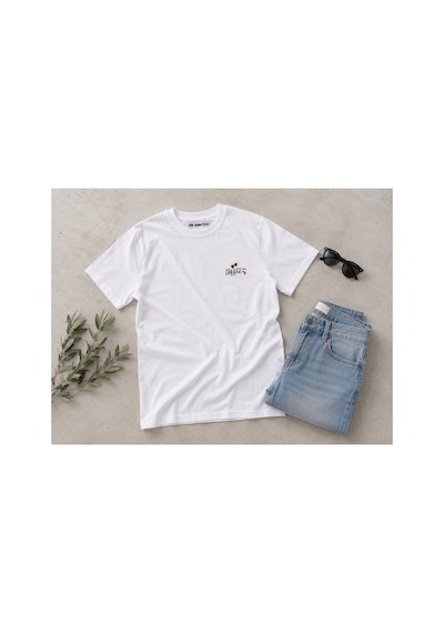 Me Selection Coffee Tasarım %100 Pamuk Unisex Basic Tişört Beyaz