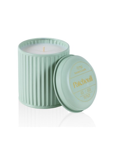 The Mia Calm Patchouli Kokulu Yeşil Kapaklı Mum 830 Gr 12x Beyaz