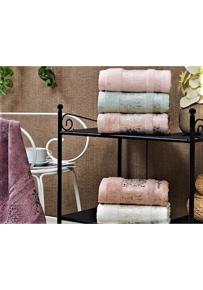 ANNEM MİSS BAMBOO 50X90CM. ÇEYİZLİK  EL&YÜZ 6'LI LÜKS HAVLU SETİ