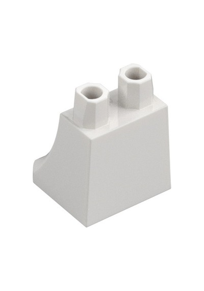 Minifigür Parçaları: Legs Modified, Bacak, Ayak: 36036 Beyaz - White