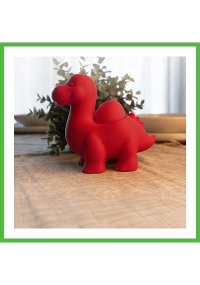 Vaveni 3d Baskı Dinozor Yumurtalık - Sevimli Eggosaurus Yumurta Tutucu-kırmızı Arz
