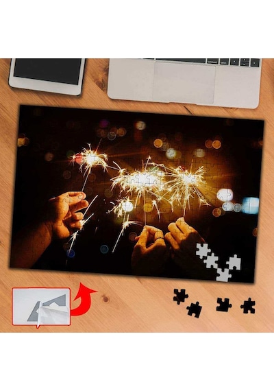 Işık, Süs, Gece 240 Parça Puzzle Yapboz Tablo-584