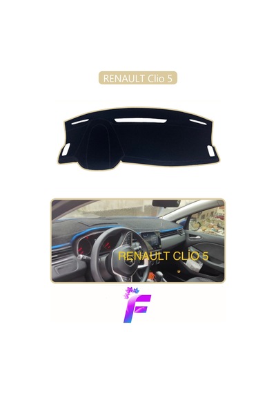 Renault Clio 5 Uyumlu Torpido Örtüsü Yansıma Önleyici Tam Koruma Kolay Ve Hızlı Montaj J61
