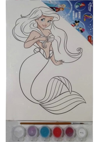 Ponart Ariel Baskılı Tuval 25x35cm Twd-c101 The Walt Disney