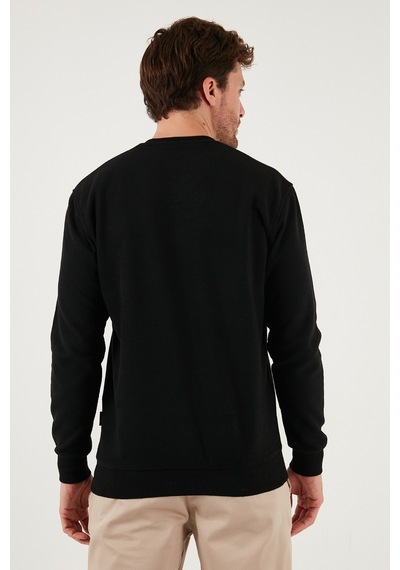 Buratti Pamuklu Regular Fit V Yaka Erkek Kazak 456202 V Siyah