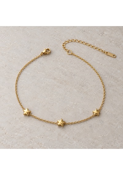 Dora S Shine Stella Trio Üç Yıldız Figürlü Altın Renk Paslanmaz Çelik İnce Zincir Kadın Bileklik Renkli Dora S Shine Stella Trio Üç Yıldız Figürlü Altın Renk Paslanmaz Çelik İnce Zincir Kadın Bileklik Renkli