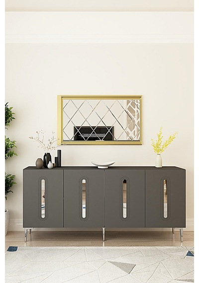 Ka1810as Rany Konsol ,tv Sehpası Antrasit-silver 180cm