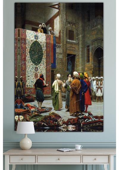 Jean Leon Gerome Halı Tüccarı Kanvas Tablo 40 x 60