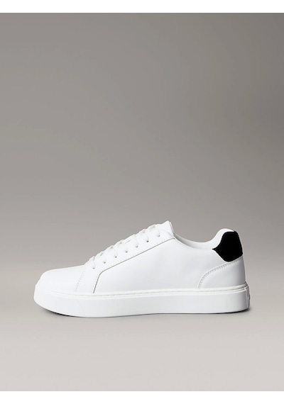 Calvin Klein Jeans Klasik Düz Tabanlı Bağcıklı Deri Erkek Beyaz Sneaker Ym0ym01435-01w Beyaz Calvin Klein Jeans Klasik Düz Tabanlı Bağcıklı Deri Erkek Beyaz Sneaker Ym0ym01435-01w Beyaz