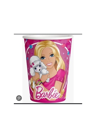 Barbi Konsepti 8 Li Bardak Tabak Flama Doğum Günü Parti Malzemeleri Renkli Tüm Yaşlar