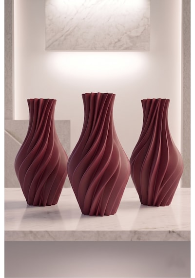 Suna Vazo 20 Cm - Sarmal Dekoratif Vazo, Kuru Çiçek Pampas Otu İçin Salon Konsol Sehpa Süsü, Ev Dekorasyon Hediyelik Ahenk Tasarım Bordo Suna Vazo 20 Cm - Sarmal Dekoratif Vazo, Kuru Çiçek Pampas Otu İçin Salon Konsol Sehpa Süsü, Ev Dekorasyon Hediyelik Ahenk Tasarım Bordo