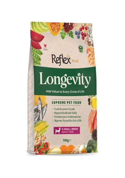 Reflex Plus Longevity Hipoalerjenik Çok Küçük Irk Yetişkin Köpek Maması 700gr