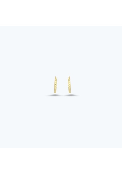 Altınbaş Altın Halka Küpe Akp0248-y-25977-10mm Çok Renkli