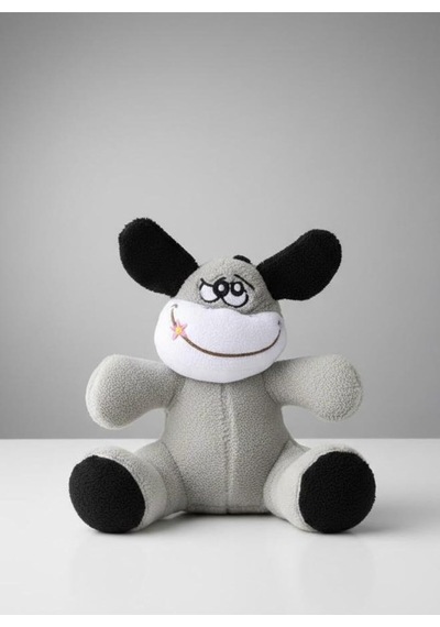 Atakids Sevimli Peluş Eşek Oyun Arkadaşı, 25 Cm, Gri, Unisex 000 Açık Krem