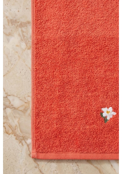 Papatya Nakışlı %100 Pamuklu 5'li Havlu Seti 50x90 Cm Çok Renkli