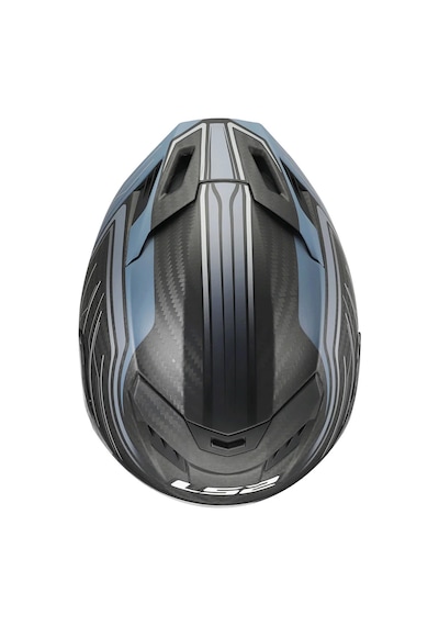 Ls2 Dragon Karbon Subic Kapalı Kask Mat Mavi