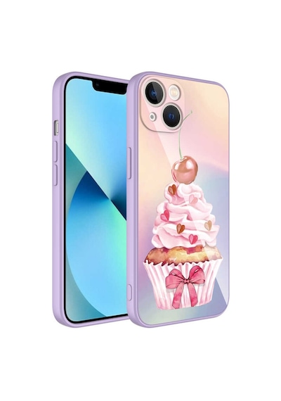 Zore Apple iPhone 13 Uyumlu Kamera Korumalı Desenli Sert Silikon Omsy Epoksi Kılıf-no11