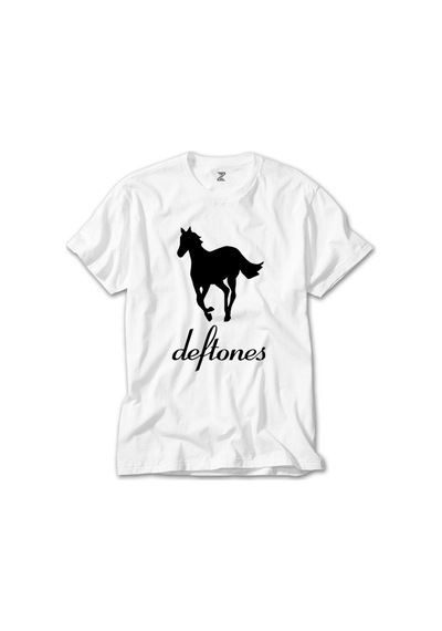 Deftones Pony Beyaz Tişört Beyaz