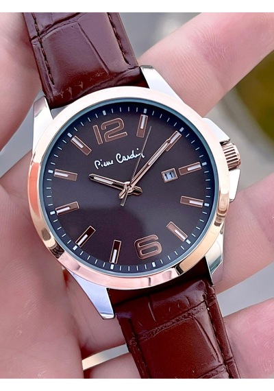 Pierre Cardin Deri Kordon 2 Yıl Garantili 3 Atm Suya Dayanıklı Erkek Kol Saati Ek.800411f10 Rose Gold - Gümüş