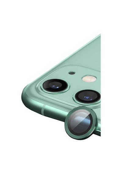 iPhone Uyumlu 12 Mini Raze Metal Kamera Lens - Yeşil Çok Renkli