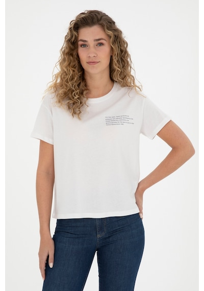 U.S. Polo Assn. Kadın Ekru Bisiklet Yaka Tişört 50282900-VR019 U.S. Polo Assn. Kadın Ekru Bisiklet Yaka Tişört 50282900-VR019