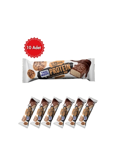 Trio Move Protein Trio Move Kurabiye Aromalı Çikolata Kaplı Protein Bar 10 Adet 10& 039 Lu Kutu Diğer