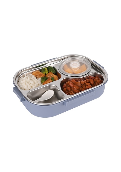 Relaxion Üç Bölmeli, Kapaklı, Paslanmaz Çelik, Yemek Saklama Ve Taşıma Kabı/kutusu 1000 Ml. 465 Lila