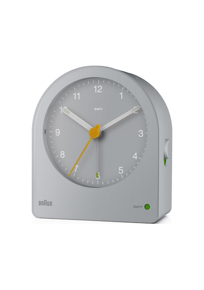 Braun Bc22g Gri Klasik Analog Alarmlı Masa Saati Brn.bc22g