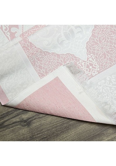 İsminizi Seccadeye Nakşediyoruz ,isme Özel Hediyelik İpek Nur Tafta Seccade Bebek Pembesi 68x110 Cm - 200 Gr Çok Renkli